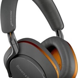 Bowers & Wilkins Px8 McLaren Edition Over-Ear Wireless Headphones, Advanced Active Noise Cancellation, 30-Hour Battery Life, 15-Min Quick Charging