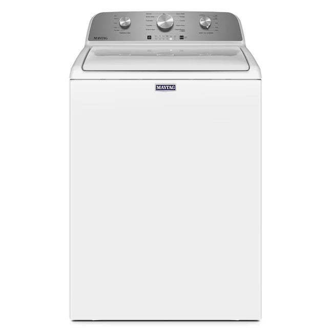 Maytag 4.5-cu ft High Efficiency Agitator Top-Load Washer (White) - Image 2