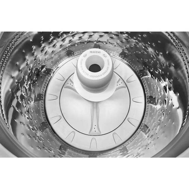 Maytag 4.5-cu ft High Efficiency Agitator Top-Load Washer (White) - Image 9