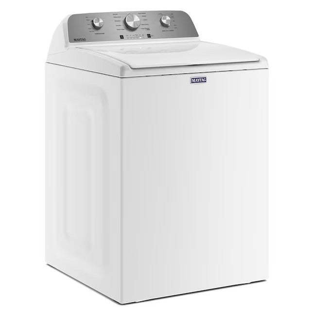 Maytag 4.5-cu ft High Efficiency Agitator Top-Load Washer (White) - Image 12