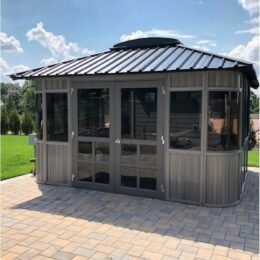 Alternative view of Colorado 13.5 Ft. W x 11.5 Ft. D Aluminum Patio Gazebo Gazebo