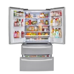 Alternative view of LG Craft Ice Smart WiFi Enabled 27.8-cu ft 4-Door Smart French Door Refrigerator with Dual Ice Maker (Fingerprint Resistant) ENERGY STAR